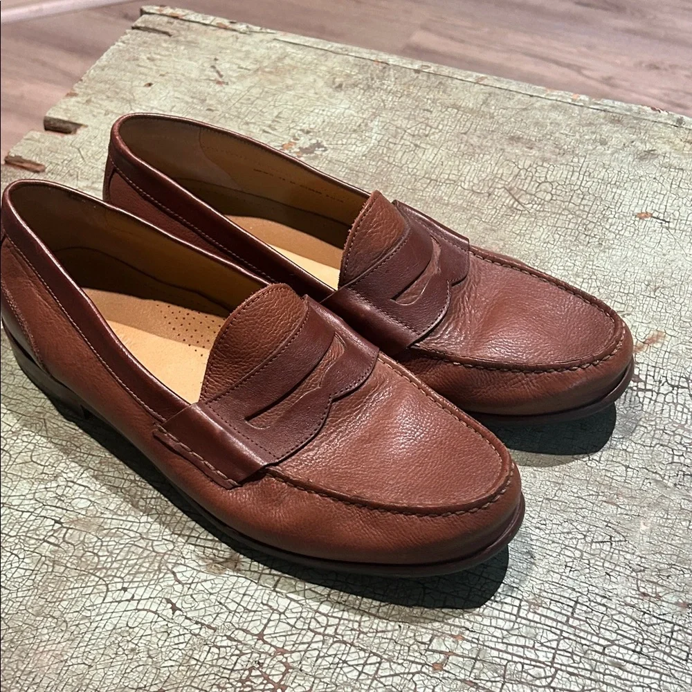 Cole Haan Men’s Brown Leather Penny Loafers Dress Shoes Size 12M